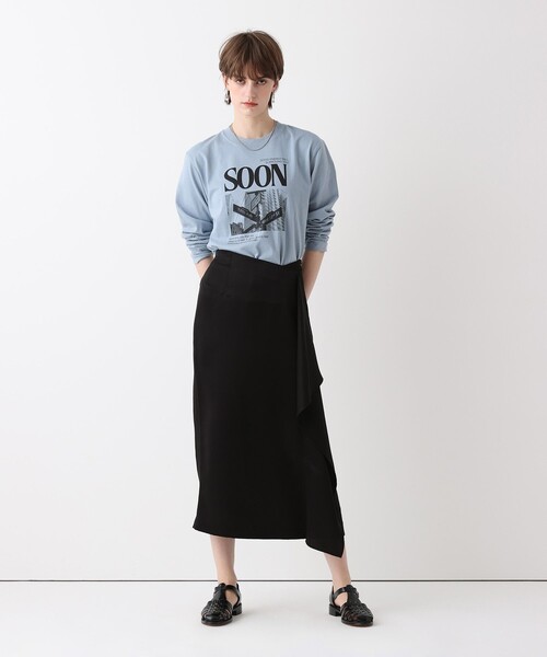 allureville（アルアバイル）の「【ATELIER Line】イレギュラーフレアスカート（スカート・レディース・ブラック・2/1）」の6枚目の写真