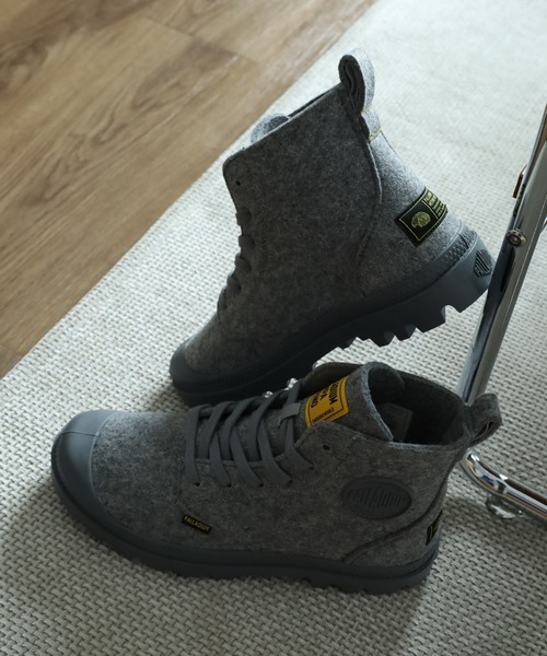 PALLADIUM(パラディウム)の「PAMPA HI MERINO パンパ ハイ メリノ レースアップ ショートブーツ(スニーカー・メンズ・グレー・24cm/23.5cm/23cm/25.5cm)」の14枚目の写真