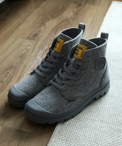 PALLADIUM(パラディウム)の「PAMPA HI MERINO パンパ ハイ メリノ レースアップ ショートブーツ(スニーカー・メンズ・グレー・24cm/23.5cm/23cm/25.5cm)」の15枚目の写真