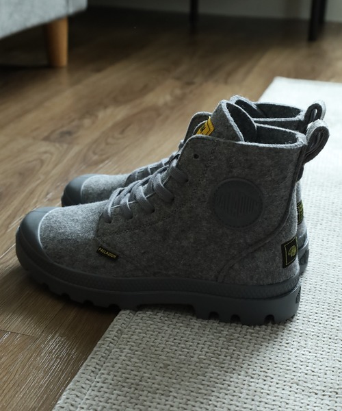 PALLADIUM(パラディウム)の「PAMPA HI MERINO パンパ ハイ メリノ レースアップ ショートブーツ(スニーカー・メンズ・グレー・24cm/23.5cm/23cm/25.5cm)」の5枚目の写真