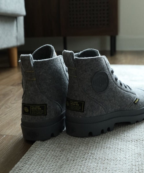 PALLADIUM(パラディウム)の「PAMPA HI MERINO パンパ ハイ メリノ レースアップ ショートブーツ(スニーカー・メンズ・グレー・24cm/23.5cm/23cm/25.5cm)」の7枚目の写真
