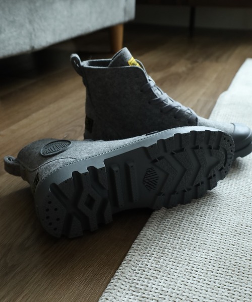 PALLADIUM(パラディウム)の「PAMPA HI MERINO パンパ ハイ メリノ レースアップ ショートブーツ(スニーカー・メンズ・グレー・24cm/23.5cm/23cm/25.5cm)」の10枚目の写真