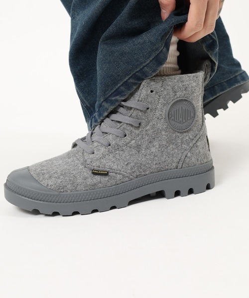 PALLADIUM(パラディウム)の「PAMPA HI MERINO パンパ ハイ メリノ レースアップ ショートブーツ(スニーカー・メンズ・グレー・24cm/23.5cm/23cm/25.5cm)」の18枚目の写真