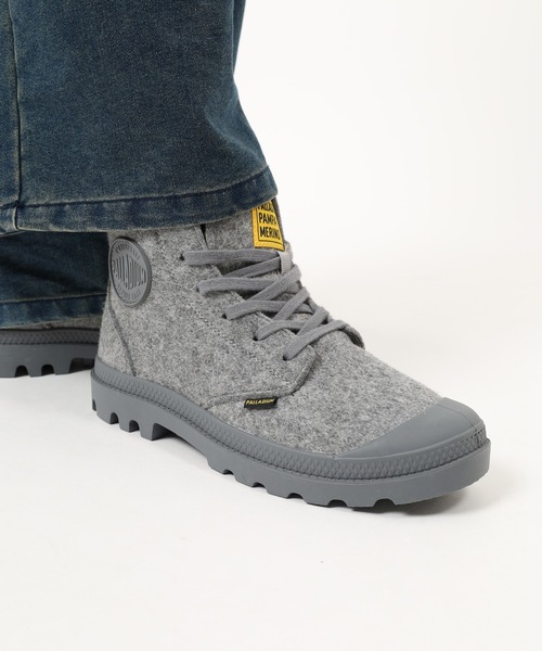 PALLADIUM(パラディウム)の「PAMPA HI MERINO パンパ ハイ メリノ レースアップ ショートブーツ(スニーカー・メンズ・グレー・24cm/23.5cm/23cm/25.5cm)」の20枚目の写真