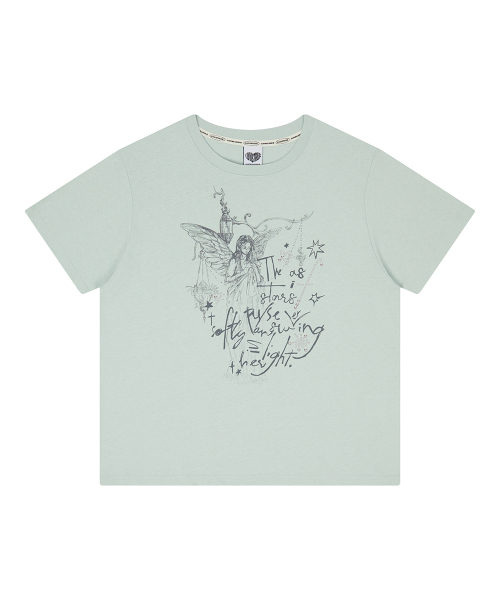 LUVISTRUE（ラヴイズトゥルー）の「EL ANGELIC GRAPHIC TEE(GREEN)（Tシャツ/カットソー・レディース・その他・FREE）」の4枚目の写真
