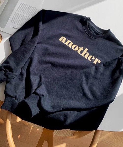 NOWLE（ノウル）の「【NOWLE】another フロントロゴ クルーネックスウェット / トレーナー（スウェット・メンズ・ネイビー・MEDIUM/SMALL/X-LARGE/LARGE）」の22枚目の写真