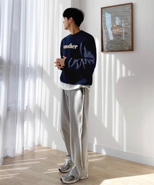 NOWLE（ノウル）の「【NOWLE】another フロントロゴ クルーネックスウェット / トレーナー（スウェット・メンズ・ネイビー・MEDIUM/SMALL/X-LARGE/LARGE）」の14枚目の写真