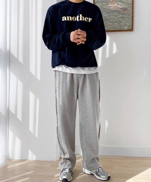NOWLE（ノウル）の「【NOWLE】another フロントロゴ クルーネックスウェット / トレーナー（スウェット・メンズ・ネイビー・MEDIUM/SMALL/X-LARGE/LARGE）」の17枚目の写真