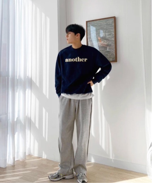 NOWLE（ノウル）の「【NOWLE】another フロントロゴ クルーネックスウェット / トレーナー（スウェット・メンズ・ネイビー・MEDIUM/SMALL/X-LARGE/LARGE）」の18枚目の写真