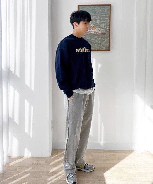 NOWLE（ノウル）の「【NOWLE】another フロントロゴ クルーネックスウェット / トレーナー（スウェット・メンズ・ネイビー・MEDIUM/SMALL/X-LARGE/LARGE）」の20枚目の写真