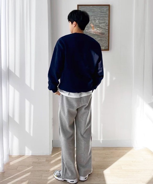 NOWLE（ノウル）の「【NOWLE】another フロントロゴ クルーネックスウェット / トレーナー（スウェット・メンズ・ネイビー・MEDIUM/SMALL/X-LARGE/LARGE）」の21枚目の写真