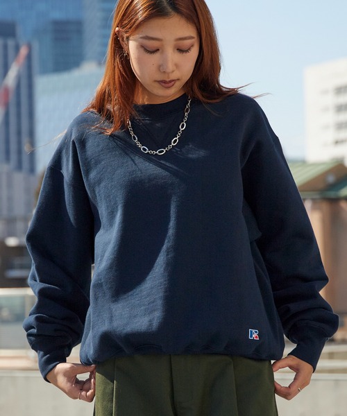 Russell Athletic（ラッセルアスレティック）の「Russell Athletic/ラッセルアスレティック Pro Cotton Loop Back Terry Sweat CN ヘビーウェイト クルーネックスウェット 2026年春夏（スウェット・メンズ・ブラック/ネイビー/アッシュグレー・M/L/XL）」の3枚目の写真