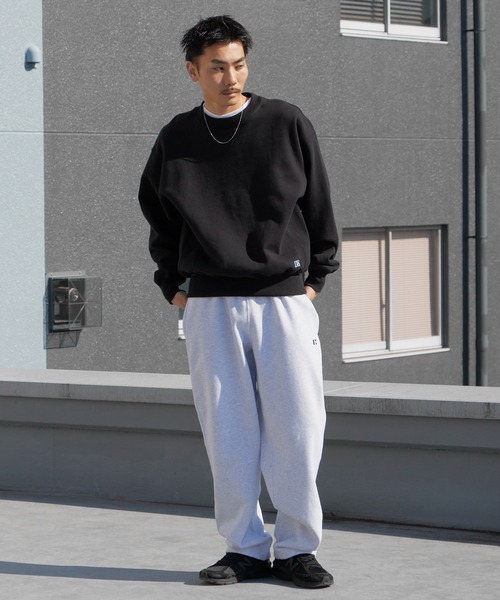 Russell Athletic（ラッセルアスレティック）の「Russell Athletic/ラッセルアスレティック Pro Cotton Loop Back Terry Sweat CN ヘビーウェイト クルーネックスウェット 2026年春夏（スウェット・メンズ・ブラック/ネイビー/アッシュグレー・M/L/XL）」の11枚目の写真