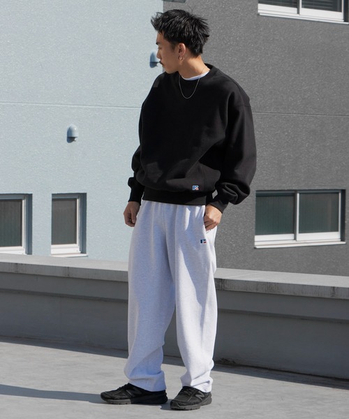 Russell Athletic（ラッセルアスレティック）の「Russell Athletic/ラッセルアスレティック Pro Cotton Loop Back Terry Sweat CN ヘビーウェイト クルーネックスウェット 2026年春夏（スウェット・メンズ・ブラック/ネイビー/アッシュグレー・M/L/XL）」の12枚目の写真