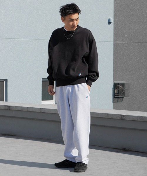 Russell Athletic（ラッセルアスレティック）の「Russell Athletic/ラッセルアスレティック Pro Cotton Loop Back Terry Sweat CN ヘビーウェイト クルーネックスウェット 2026年春夏（スウェット・メンズ・ブラック/ネイビー/アッシュグレー・M/L/XL）」の13枚目の写真