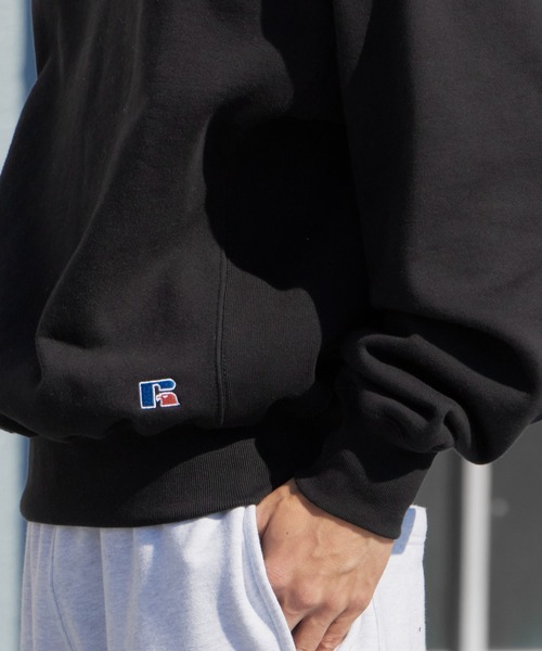 Russell Athletic（ラッセルアスレティック）の「Russell Athletic/ラッセルアスレティック Pro Cotton Loop Back Terry Sweat CN ヘビーウェイト クルーネックスウェット 2026年春夏（スウェット・メンズ・ブラック/ネイビー/アッシュグレー・M/L/XL）」の6枚目の写真