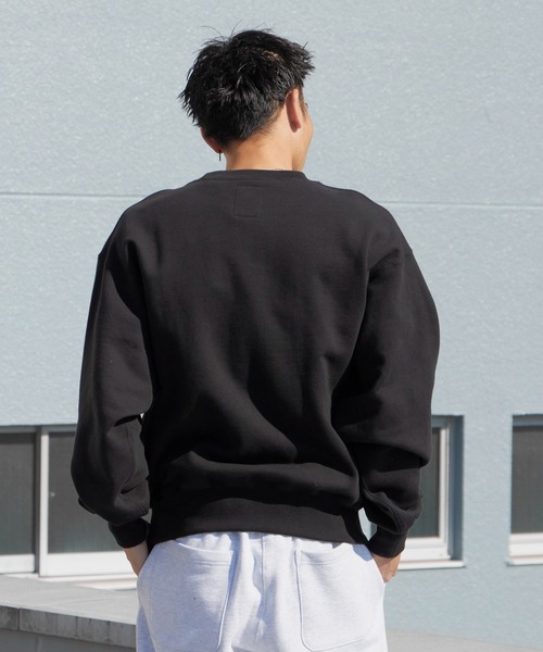 Russell Athletic（ラッセルアスレティック）の「Russell Athletic/ラッセルアスレティック Pro Cotton Loop Back Terry Sweat CN ヘビーウェイト クルーネックスウェット 2026年春夏（スウェット・メンズ・ブラック/ネイビー/アッシュグレー・M/L/XL）」の9枚目の写真