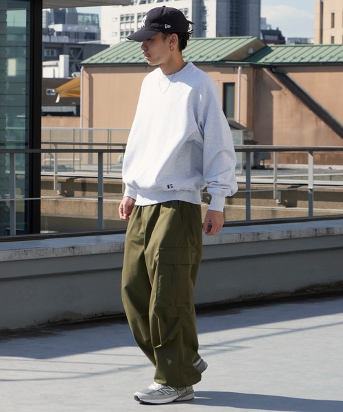 Russell Athletic（ラッセルアスレティック）の「Russell Athletic/ラッセルアスレティック Pro Cotton Loop Back Terry Sweat CN ヘビーウェイト クルーネックスウェット 2026年春夏（スウェット・メンズ・ブラック/ネイビー/アッシュグレー・M/L/XL）」の22枚目の写真