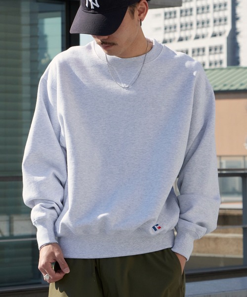 Russell Athletic（ラッセルアスレティック）の「Russell Athletic/ラッセルアスレティック Pro Cotton Loop Back Terry Sweat CN ヘビーウェイト クルーネックスウェット 2026年春夏（スウェット・メンズ・ブラック/ネイビー/アッシュグレー・M/L/XL）」の18枚目の写真