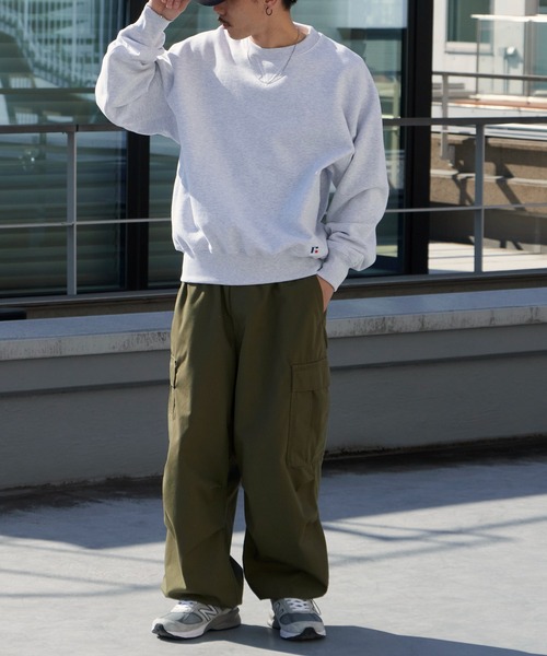 Russell Athletic（ラッセルアスレティック）の「Russell Athletic/ラッセルアスレティック Pro Cotton Loop Back Terry Sweat CN ヘビーウェイト クルーネックスウェット 2026年春夏（スウェット・メンズ・ブラック/ネイビー/アッシュグレー・M/L/XL）」の21枚目の写真