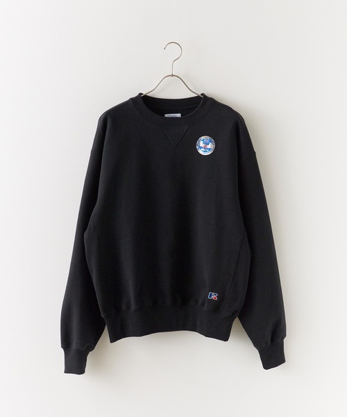 Russell Athletic（ラッセルアスレティック）の「Russell Athletic/ラッセルアスレティック Pro Cotton Loop Back Terry Sweat CN ヘビーウェイト クルーネックスウェット 2026年春夏（スウェット・メンズ・ブラック/ネイビー/アッシュグレー・M/L/XL）」の4枚目の写真