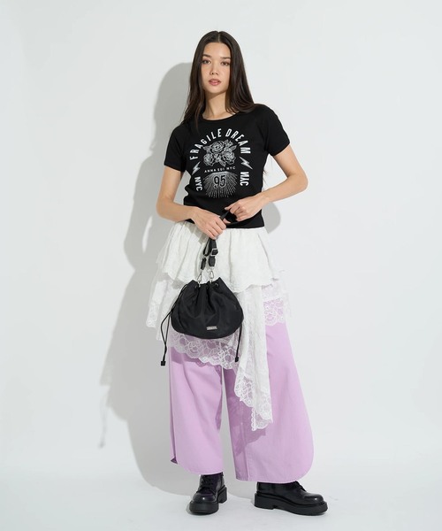 anna sui nyc(アナ スイ エヌ ワイ シー)の「ANNA SUI NYC / アナスイエヌワイシー ラウンドバッグ(ショルダーバッグ・レディース・ブラック/オレンジ・FREE)」の22枚目の写真