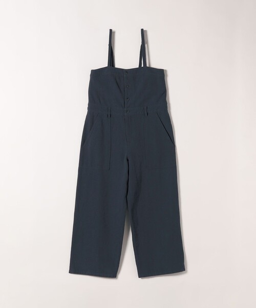 SHIPS any（シップス エニィ）の「SHIPS any:〈洗濯機可能〉カルゼ キャミ ワイド サロペット（サロペット/オーバーオール・レディース・オフホワイト/ネイビー・ONE SIZE）」の17枚目の写真