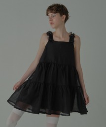 HONEY MI HONEY | flower organdie tiered one-piece(ワンピース)