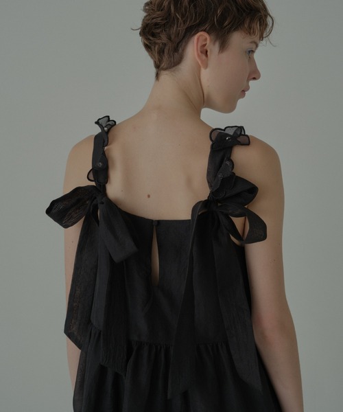 HONEY MI HONEY（ハニーミーハニー）の「flower organdie tiered one-piece（ワンピース・レディース・ピンク/ホワイト/ブラック・FREE）」の6枚目の写真