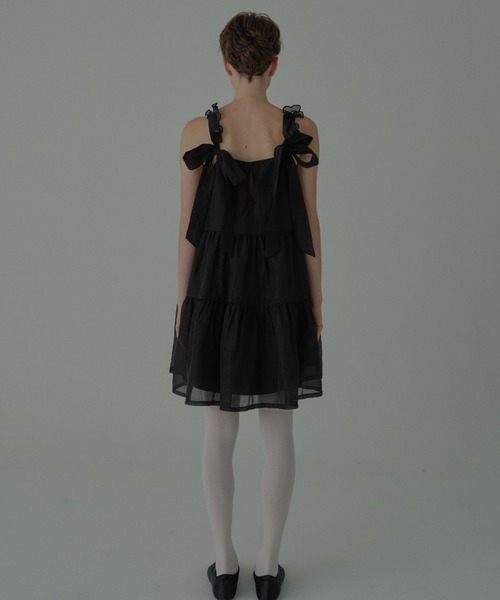 HONEY MI HONEY（ハニーミーハニー）の「flower organdie tiered one-piece（ワンピース・レディース・ピンク/ホワイト/ブラック・FREE）」の16枚目の写真