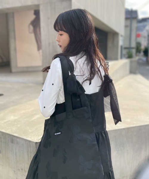 HONEY MI HONEY（ハニーミーハニー）の「flower organdie tiered one-piece（ワンピース・レディース・ピンク/ホワイト/ブラック・FREE）」の22枚目の写真
