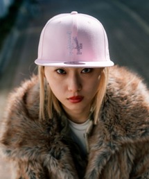HOMEGAME（ホームゲーム）の「ニューエラ【NEW ERA】別注 - ラインストーンロゴ キャップ Y2K キラキラ レディース【LOS ANGELES DODGERS CO RHINESTONE 9FIFTY PINK 15063036】（キャップ）」