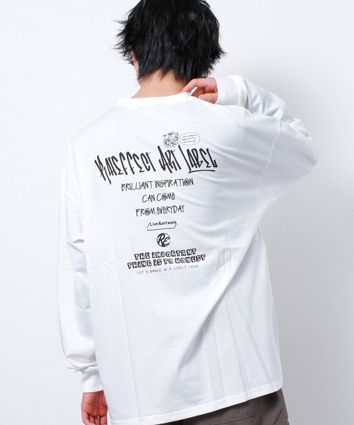 RAT EFFECT（ラットエフェクト）の「接触冷感RATEFFECT FIELDオーバーサイズロングTシャツ（Tシャツ/カットソー・キッズ・ブラック系その他/ホワイト系その他2/オフホワイト/カーキ/ホワイト系その他・160/140/130/170/150）」の3枚目の写真