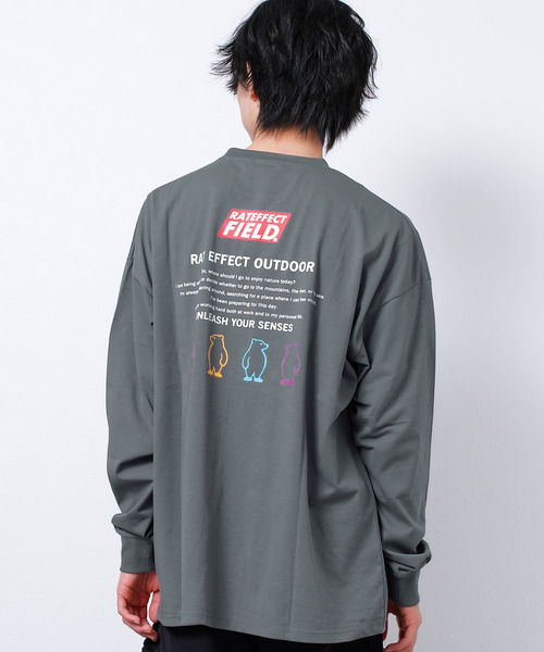 RAT EFFECT（ラットエフェクト）の「接触冷感RATEFFECT FIELDオーバーサイズロングTシャツ（Tシャツ/カットソー・キッズ・ブラック系その他/ホワイト系その他2/オフホワイト/カーキ/ホワイト系その他・160/140/130/170/150）」の5枚目の写真