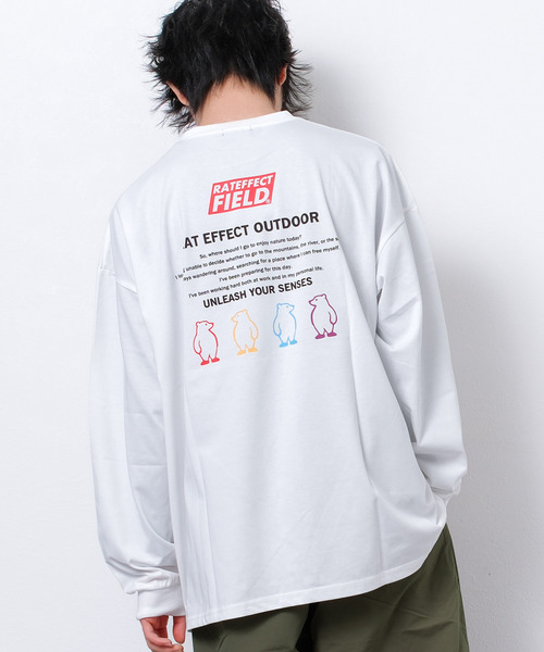 RAT EFFECT（ラットエフェクト）の「接触冷感RATEFFECT FIELDオーバーサイズロングTシャツ（Tシャツ/カットソー・キッズ・ブラック系その他/ホワイト系その他2/オフホワイト/カーキ/ホワイト系その他・160/140/130/170/150）」の9枚目の写真