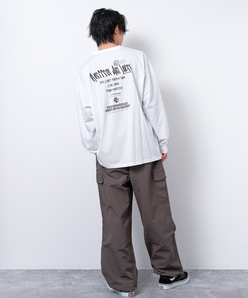 RAT EFFECT（ラットエフェクト）の「接触冷感RATEFFECT FIELDオーバーサイズロングTシャツ（Tシャツ/カットソー・キッズ・ブラック系その他/ホワイト系その他2/オフホワイト/カーキ/ホワイト系その他・160/140/130/170/150）」の12枚目の写真