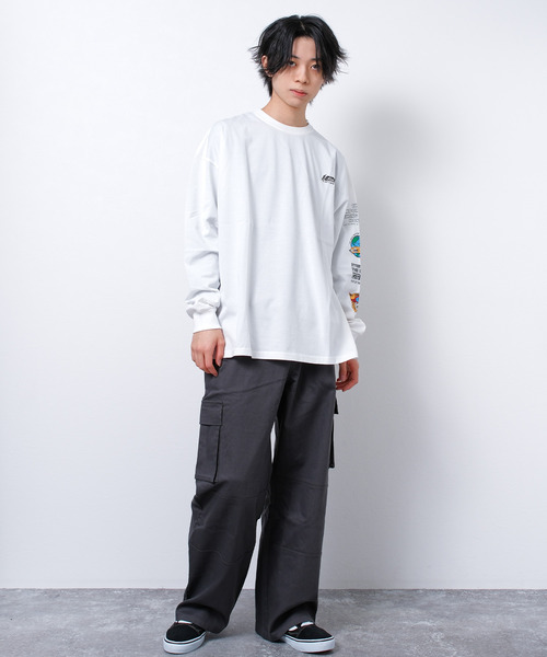 RAT EFFECT（ラットエフェクト）の「接触冷感RATEFFECT FIELDオーバーサイズロングTシャツ（Tシャツ/カットソー・キッズ・ブラック系その他/ホワイト系その他2/オフホワイト/カーキ/ホワイト系その他・160/140/130/170/150）」の13枚目の写真