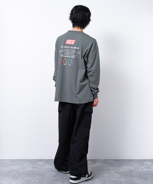 RAT EFFECT（ラットエフェクト）の「接触冷感RATEFFECT FIELDオーバーサイズロングTシャツ（Tシャツ/カットソー・キッズ・ブラック系その他/ホワイト系その他2/オフホワイト/カーキ/ホワイト系その他・160/140/130/170/150）」の21枚目の写真