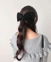 MAJESTIC LEGON | キラキラリボンバレッタ(バレッタ/ヘアクリップ)