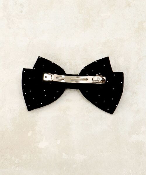 MAJESTIC LEGON(マジェスティックレゴン)の「キラキラリボンバレッタ(バレッタ/ヘアクリップ・レディース・ブラック・FREE)」の6枚目の写真