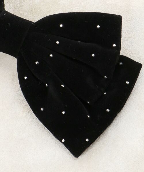 MAJESTIC LEGON(マジェスティックレゴン)の「キラキラリボンバレッタ(バレッタ/ヘアクリップ・レディース・ブラック・FREE)」の8枚目の写真