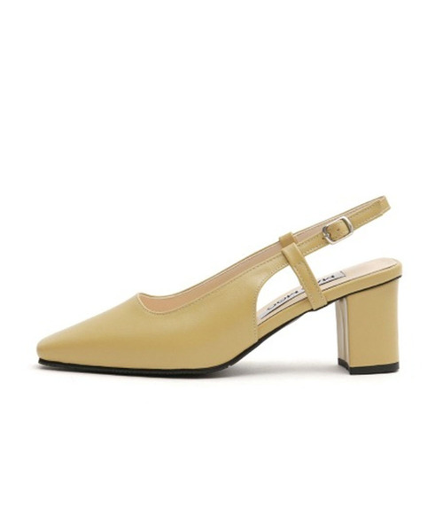 MAC MOC（マックモック）の「ジャジー4カラー フェミニンポイントトスリングバック 6cm（サンダル・レディース・アイボリー/イエロー/Beige/ブラック・22.5cm/23cm/23.5cm/24cm/24.5cm/25cm）」の4枚目の写真