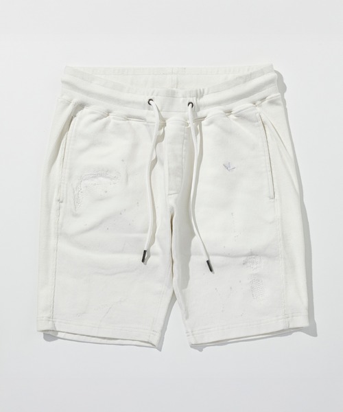 1PIU1UGUALE3  RELAX （ウノピゥウノウグァーレトレ リラックス）の「1PIU1UGUALE3 RELAX(ウノピゥウノウグァーレトレ リラックス)ダメージジョグデニムショーツ（デニムパンツ・メンズ・ブラック/ホワイト・S/M/L/XL/XXL）」の17枚目の写真