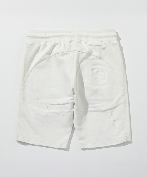 1PIU1UGUALE3  RELAX （ウノピゥウノウグァーレトレ リラックス）の「1PIU1UGUALE3 RELAX(ウノピゥウノウグァーレトレ リラックス)ダメージジョグデニムショーツ（デニムパンツ・メンズ・ブラック/ホワイト・S/M/L/XL/XXL）」の18枚目の写真