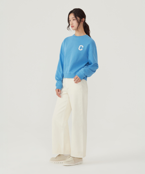 COVERNAT（カバーナット）の「ウィメンズ Cロゴ スウェット ブルー（スウェット・レディース・その他・LARGE/WS/WM）」の5枚目の写真