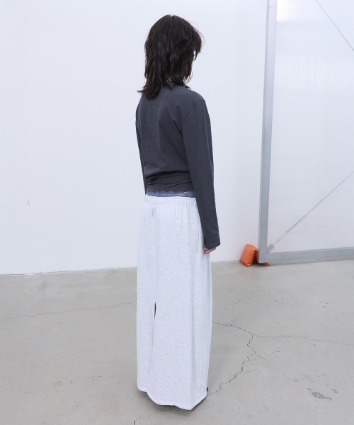 LCDC TM（エルシーディーシーティーエム）の「DOUBLE-LAYERED DETAIL SKIRT (LIGHT GREY)（スカート・レディース・その他・OS）」の3枚目の写真