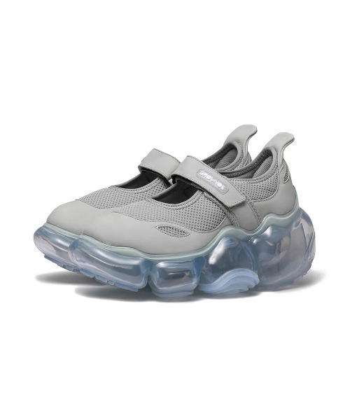 grounds（グラウンズ）の「grounds【グラウンズ】 - ウィメンズ スニーカー【MOOPIE MARY JANE GRAY/ICE GRAY 472】（スニーカー・レディース・グレー・25.5cm/23.0cm）」の2枚目の写真