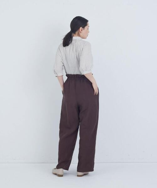 ADIEU TRISTESSE（アデュートリステス）の「ポプリンストレートパンツ（その他パンツ・レディース・グレー/ブラウン・38）」の5枚目の写真