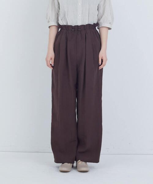 ADIEU TRISTESSE（アデュートリステス）の「ポプリンストレートパンツ（その他パンツ・レディース・グレー/ブラウン・38）」の7枚目の写真