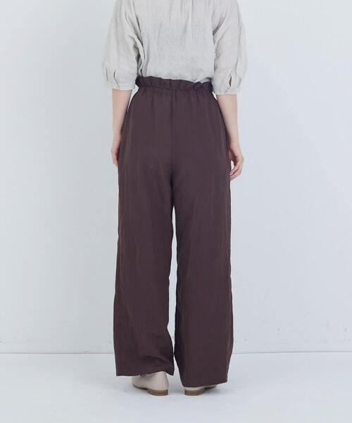ADIEU TRISTESSE（アデュートリステス）の「ポプリンストレートパンツ（その他パンツ・レディース・グレー/ブラウン・38）」の9枚目の写真